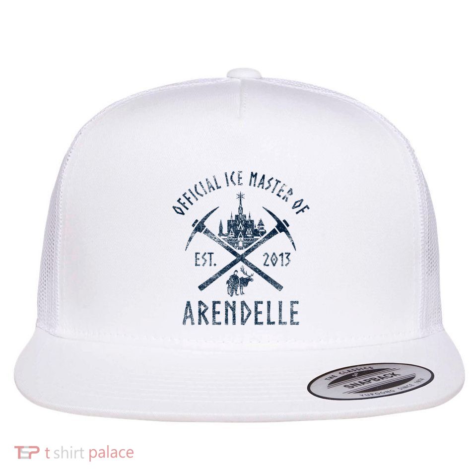 Frozen Ice Master Of Arendelle Est. 2013 Flat Bill Trucker Hat