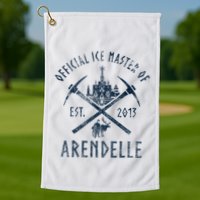 Frozen Ice Master Of Arendelle Est. 2013 Golf Towel