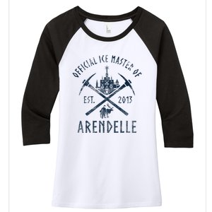 Frozen Ice Master Of Arendelle Est. 2013 Women's Tri-Blend 3/4-Sleeve Raglan Shirt