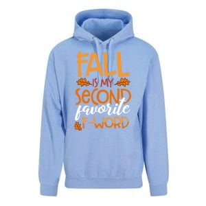 Fall Is My Second Favorite F Word Funny Autumn Gift Unisex Surf Hoodie