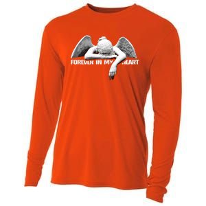 Forever In My Heart Angel Remembrance Honor Your Loved One Great Gift Cooling Performance Long Sleeve Crew