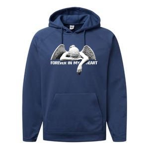 Forever In My Heart Angel Remembrance Honor Your Loved One Great Gift Performance Fleece Hoodie