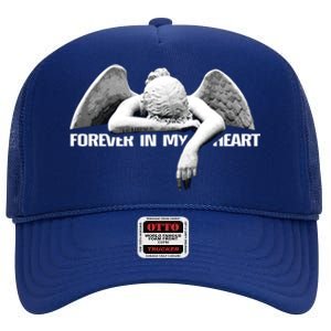 Forever In My Heart Angel Remembrance Honor Your Loved One Great Gift High Crown Mesh Back Trucker Hat