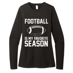 Football Is My Favorite Season Womens CVC Long Sleeve Shirt