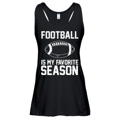 Football Is My Favorite Season Ladies Essential Flowy Tank
