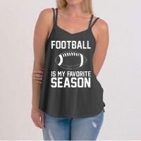 Football Is My Favorite Season Women's Strappy Tank