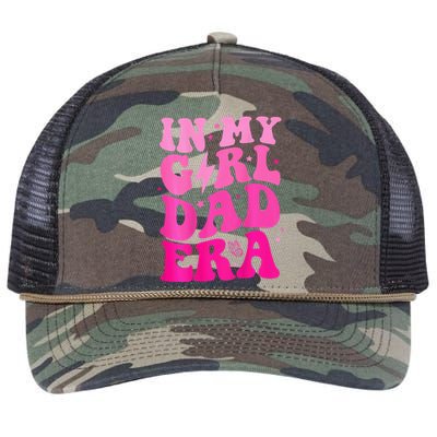 Funny In My Dad Girl Era Fathers Day Retro Rope Trucker Hat Cap