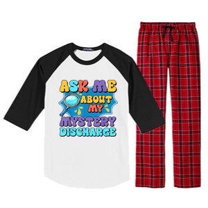 Fun Inappropriate Mystery Discharge Embarrassing Adult Humor Raglan Sleeve Pajama Set