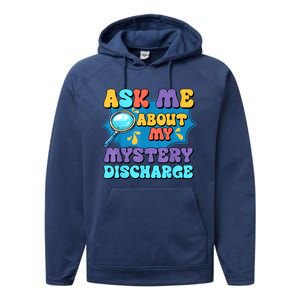 Fun Inappropriate Mystery Discharge Embarrassing Adult Humor Performance Fleece Hoodie