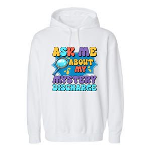 Fun Inappropriate Mystery Discharge Embarrassing Adult Humor Garment-Dyed Fleece Hoodie