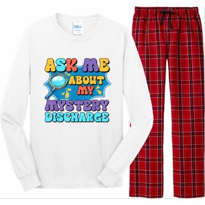 Fun Inappropriate Mystery Discharge Embarrassing Adult Humor Long Sleeve Pajama Set