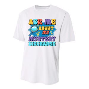 Fun Inappropriate Mystery Discharge Embarrassing Adult Humor Performance Sprint T-Shirt