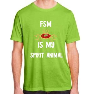 Fsm Is My Spirit Animal Pastafarian Flying Spaghetti Monster Cute Gift Adult ChromaSoft Performance T-Shirt