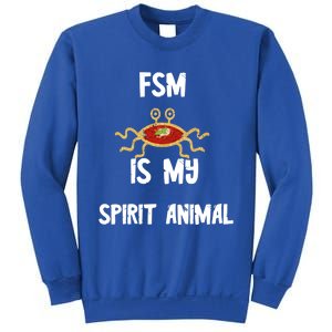 Fsm Is My Spirit Animal Pastafarian Flying Spaghetti Monster Cute Gift Sweatshirt