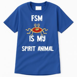 Fsm Is My Spirit Animal Pastafarian Flying Spaghetti Monster Cute Gift Tall T-Shirt