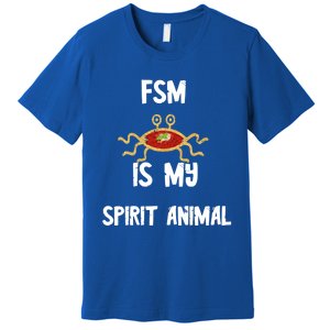 Fsm Is My Spirit Animal Pastafarian Flying Spaghetti Monster Cute Gift Premium T-Shirt