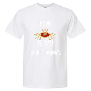 Fsm Is My Spirit Animal Pastafarian Flying Spaghetti Monster Cute Gift Garment-Dyed Heavyweight T-Shirt