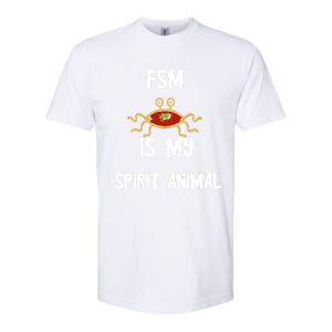 Fsm Is My Spirit Animal Pastafarian Flying Spaghetti Monster Cute Gift Softstyle CVC T-Shirt