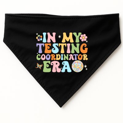 Funny In My Testing Coordinator Era Motivational Students Cute Gift USA-Made Doggie Bandana