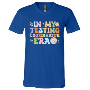 Funny In My Testing Coordinator Era Motivational Students Cute Gift V-Neck T-Shirt