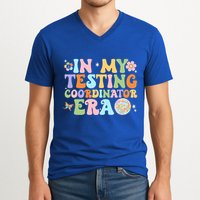 Funny In My Testing Coordinator Era Motivational Students Cute Gift V-Neck T-Shirt
