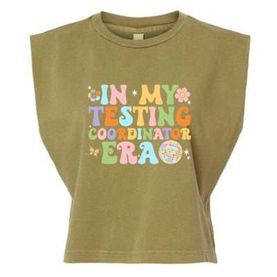 Funny In My Testing Coordinator Era Motivational Students Cute Gift Garment-Dyed Women's Muscle Tee