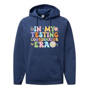 Funny In My Testing Coordinator Era Motivational Students Cute Gift Performance Fleece Hoodie