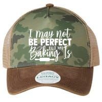 Funny I May Not Be Perfect But My Baking Is Cupcakes Design Gift Legacy Tie Dye Trucker Hat