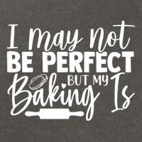 Funny I May Not Be Perfect But My Baking Is Cupcakes Design Gift Cotton Canvas Backpack