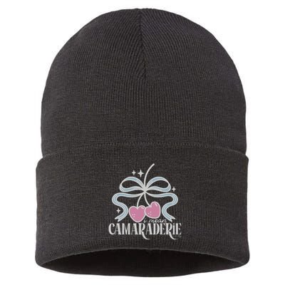 Funny I Mean Camaraderie Terriblay Sustainable Knit Beanie