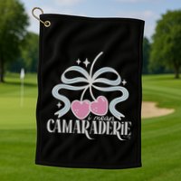 Funny I Mean Camaraderie Terriblay Golf Towel