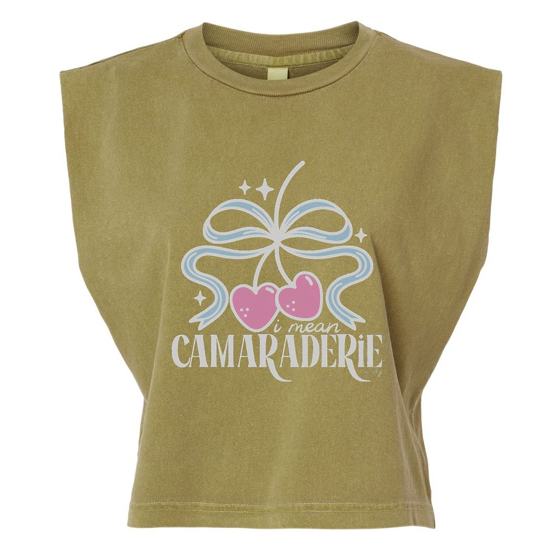 Funny I Mean Camaraderie Terriblay Garment-Dyed Women's Muscle Tee