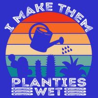 Funny I Make Them Planties Wet Vintage Gardener Gardening Gift Womens Tank Top