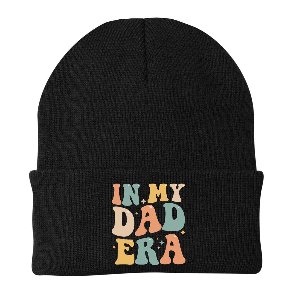 Funny In My Dad Era Lover Groovy Retro Daddy Fathers Day Gift Beanie