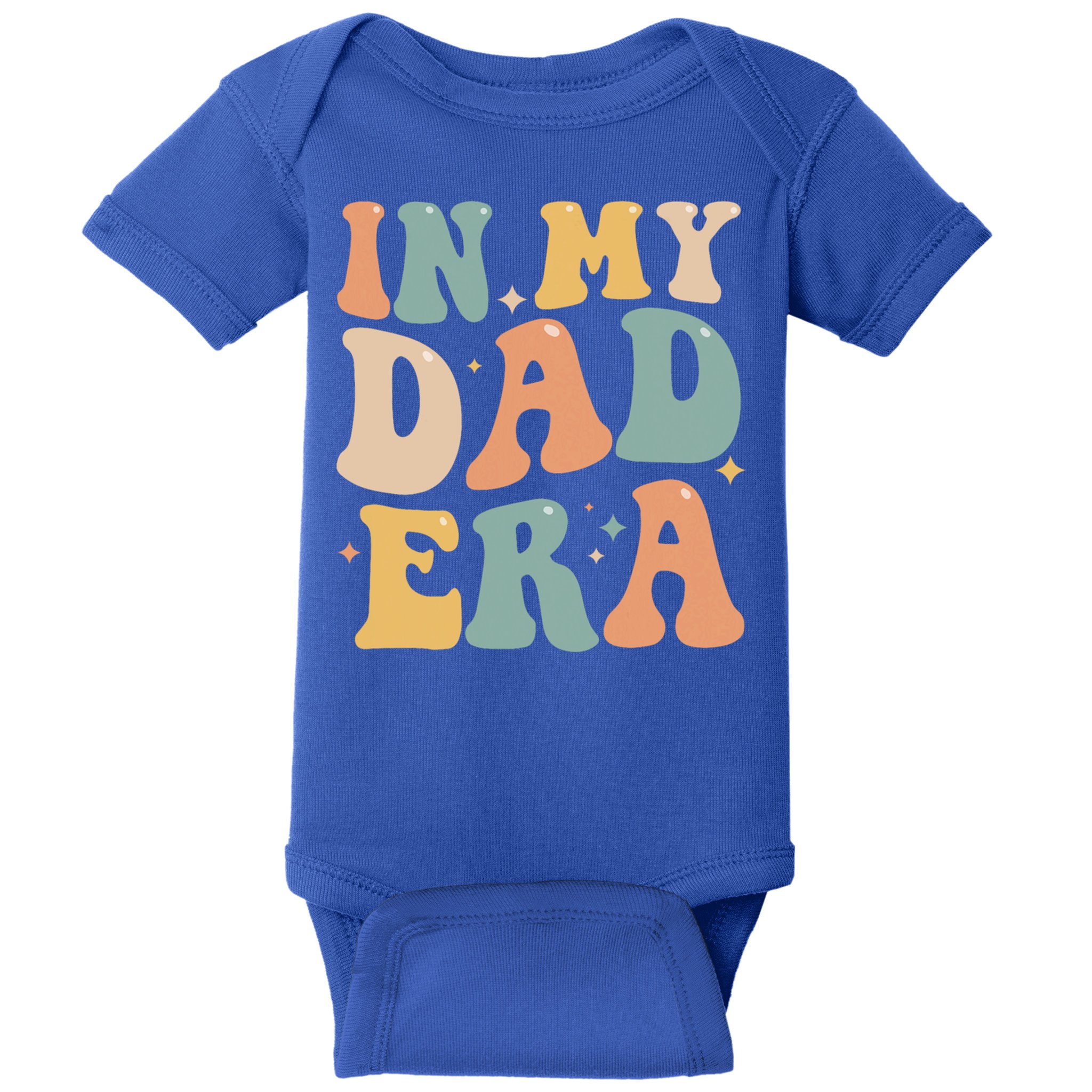 Funny In My Dad Era Lover Groovy Retro Daddy Fathers Day Gift Baby Bodysuit