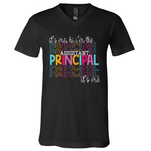 Funny ItS Me Hi IM The Assistant Principal ItS Me School V-Neck T-Shirt