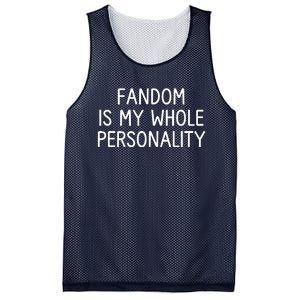 Fandom Is My Whole Personality Mesh Reversible Basketball Jersey Tank