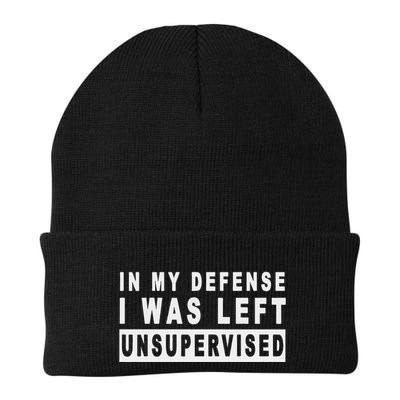 Funny In My Defense I Was Left Unsupervised Beanie