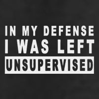 Funny In My Defense I Was Left Unsupervised 25L Jumbo Tote
