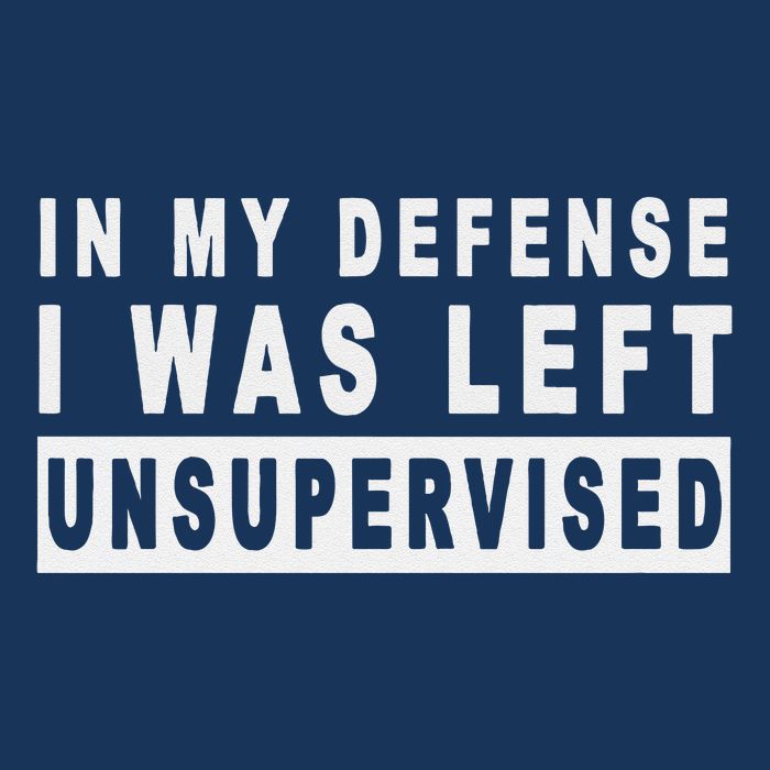 Funny In My Defense I Was Left Unsupervised Infant Baby Jersey Bodysuit