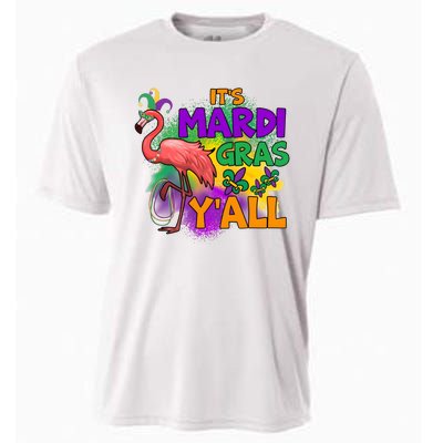 Flamingo ItS Mardi Gras YAll Cooling Performance Crew T-Shirt