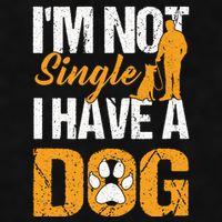 Funny I'm Not Single I Have A Dog Ladies PosiCharge Tri-Blend Wicking Tank