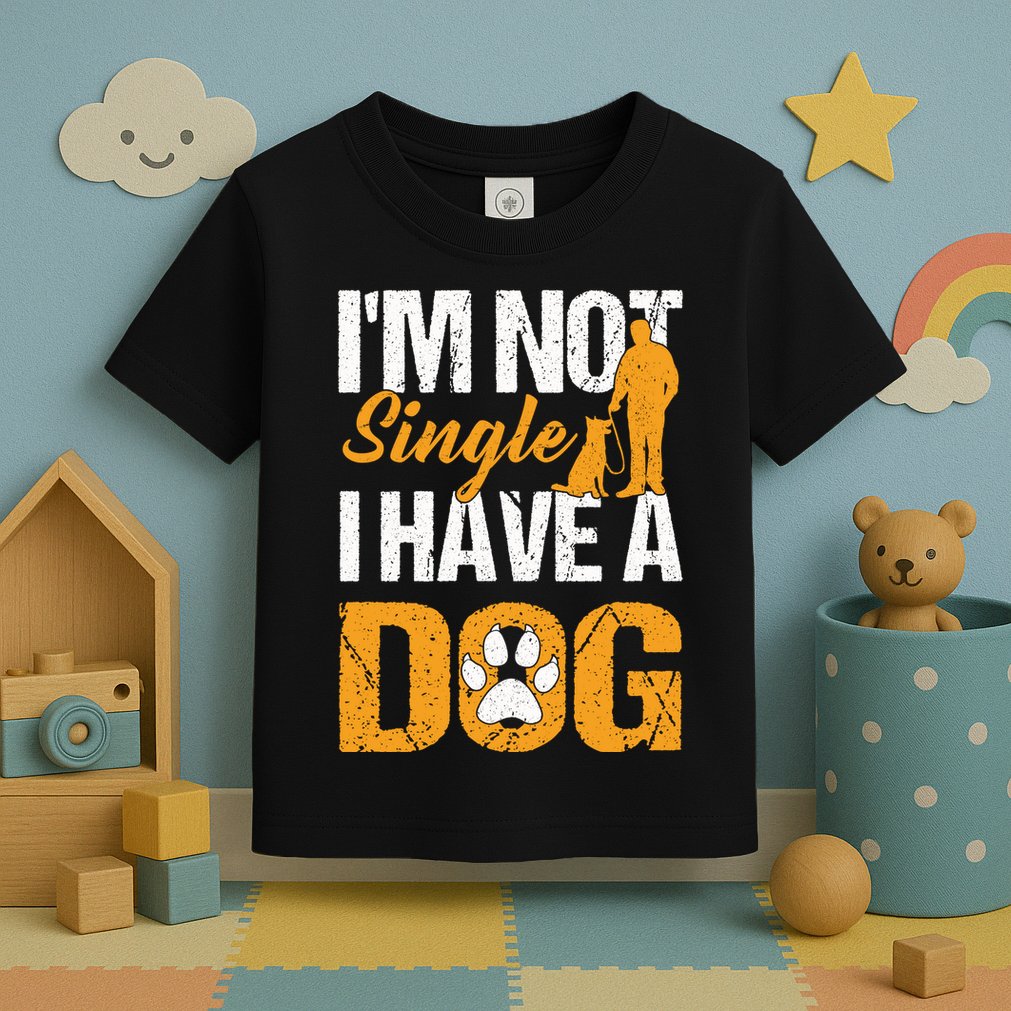 Funny I'm Not Single I Have A Dog Toddler T-Shirt