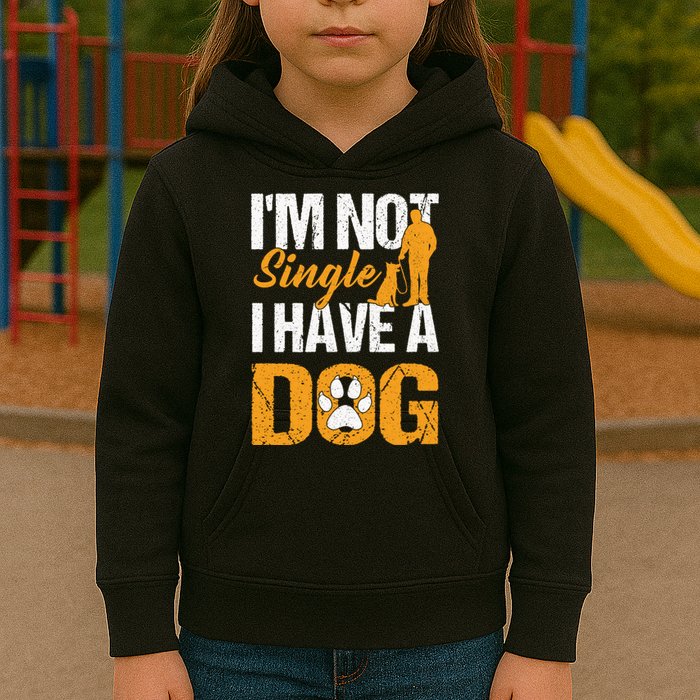 Funny I'm Not Single I Have A Dog Kids Hoodie