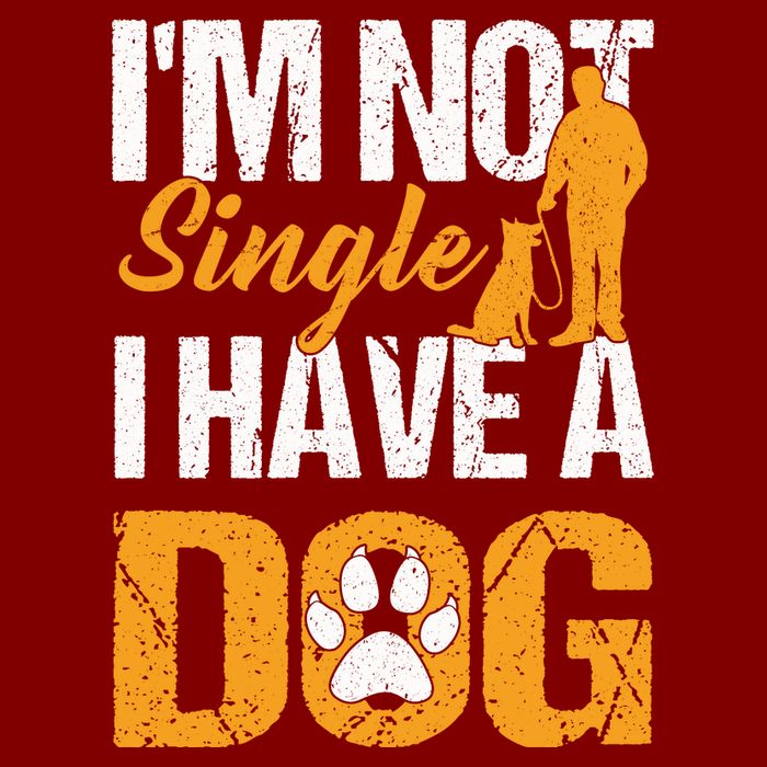 Funny I'm Not Single I Have A Dog Youth Performance Sprint T-Shirt