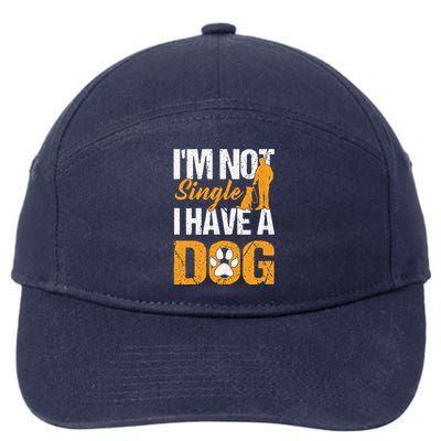 Funny I'm Not Single I Have A Dog 7-Panel Snapback Hat