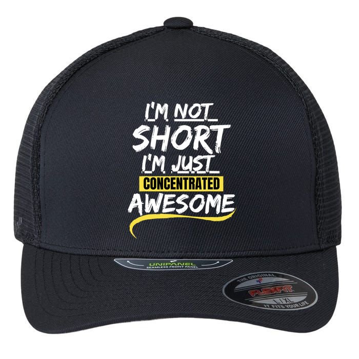 Funny IM Not Short IM Just Concentrated Awesome Funny Flexfit Unipanel Trucker Cap
