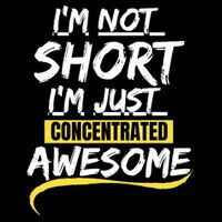 Funny IM Not Short IM Just Concentrated Awesome Funny Impact Tech Backpack