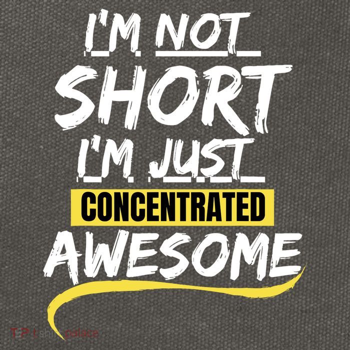 Funny IM Not Short IM Just Concentrated Awesome Funny Cotton Canvas Backpack