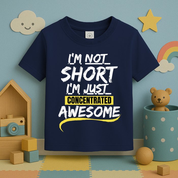 Funny IM Not Short IM Just Concentrated Awesome Funny Toddler T-Shirt